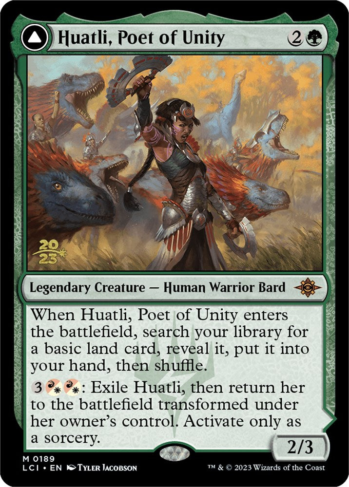 Huatli, Poet of Unity // Roar of the Fifth People [The Lost Caverns of Ixalan Prerelease Cards] | Tacoma Games