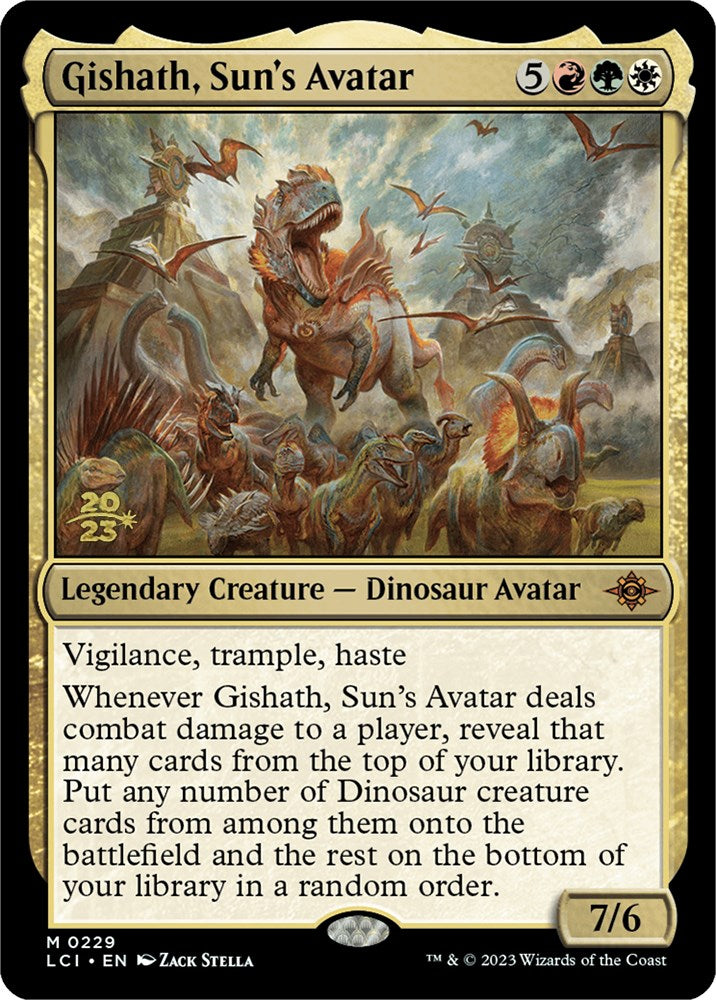 Gishath, Sun's Avatar (LCI) [The Lost Caverns of Ixalan Prerelease Cards] | Tacoma Games