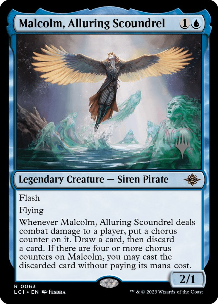 Malcolm, Alluring Scoundrel (Promo Pack) [The Lost Caverns of Ixalan Promos] | Tacoma Games