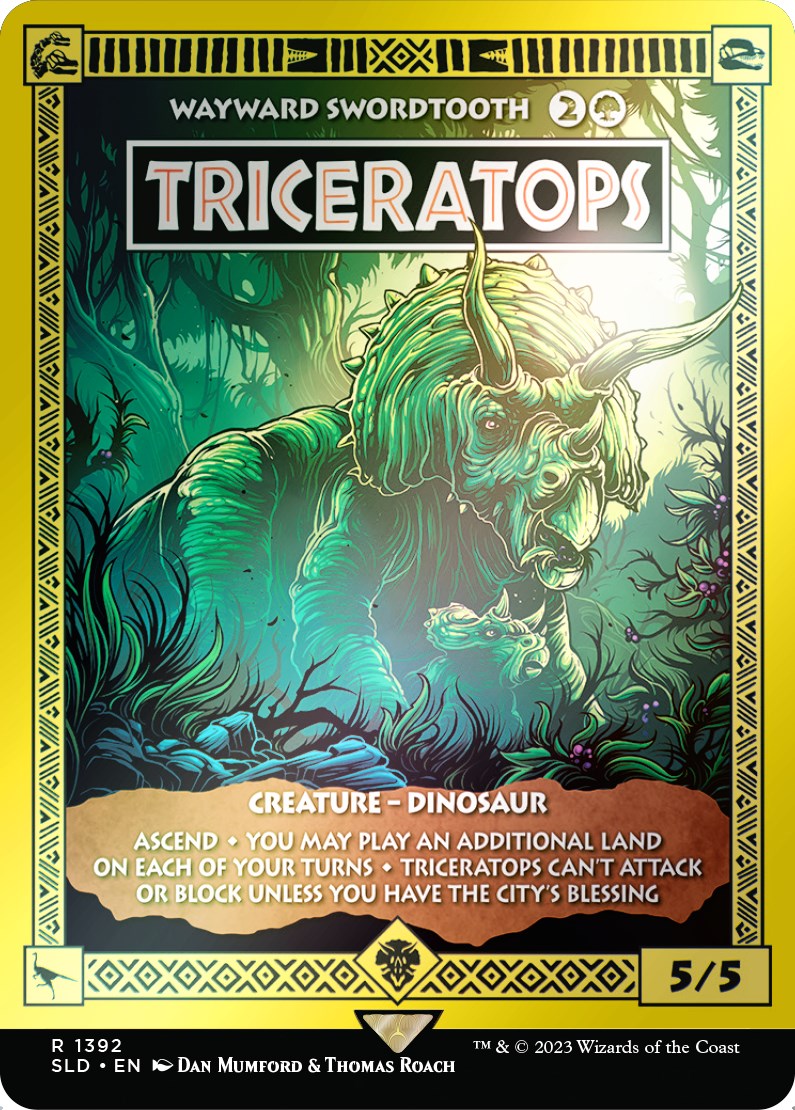 Triceratops - Wayward Swordtooth (Rainbow Foil) [Secret Lair Drop Series] | Tacoma Games