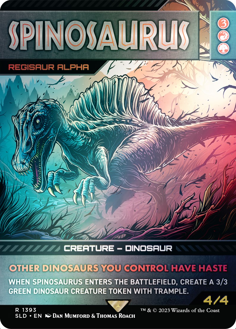 Spinosaurus - Regisaur Alpha (Rainbow Foil) [Secret Lair Drop Series] | Tacoma Games