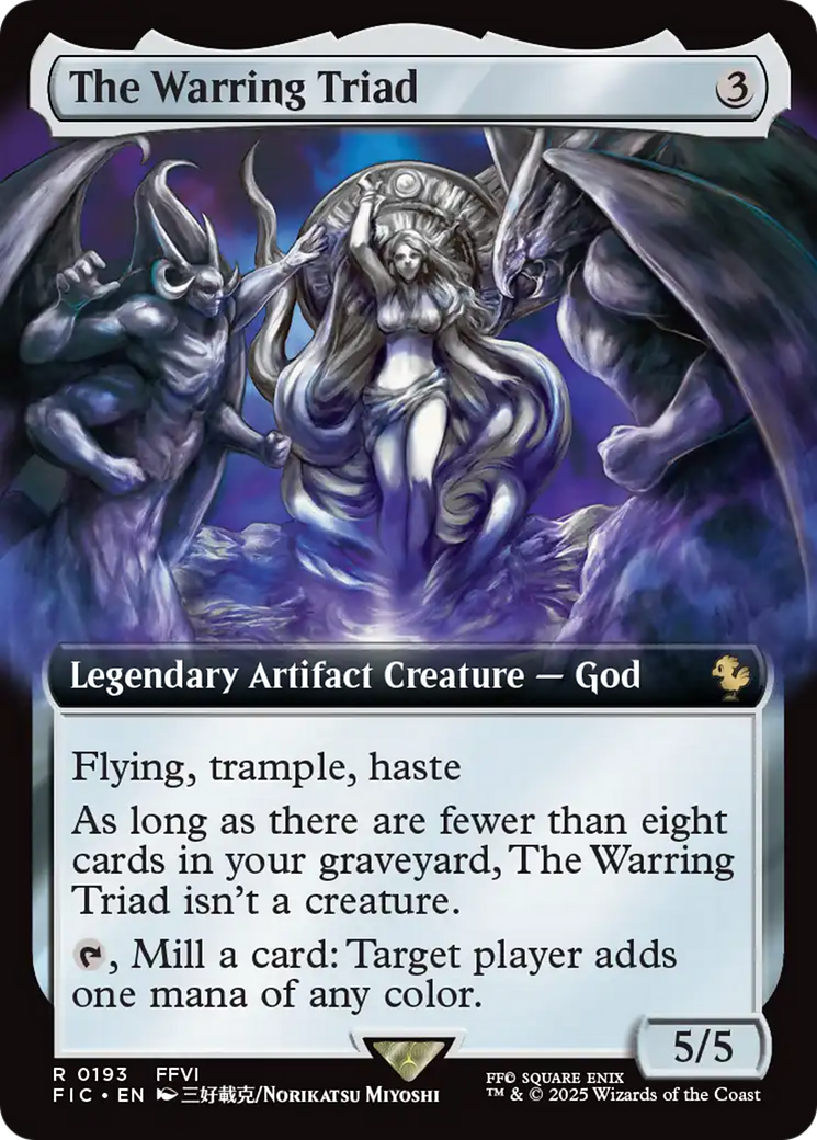 The Warring Triad (Extended Art) [FINAL FANTASY Commander] | Tacoma Games