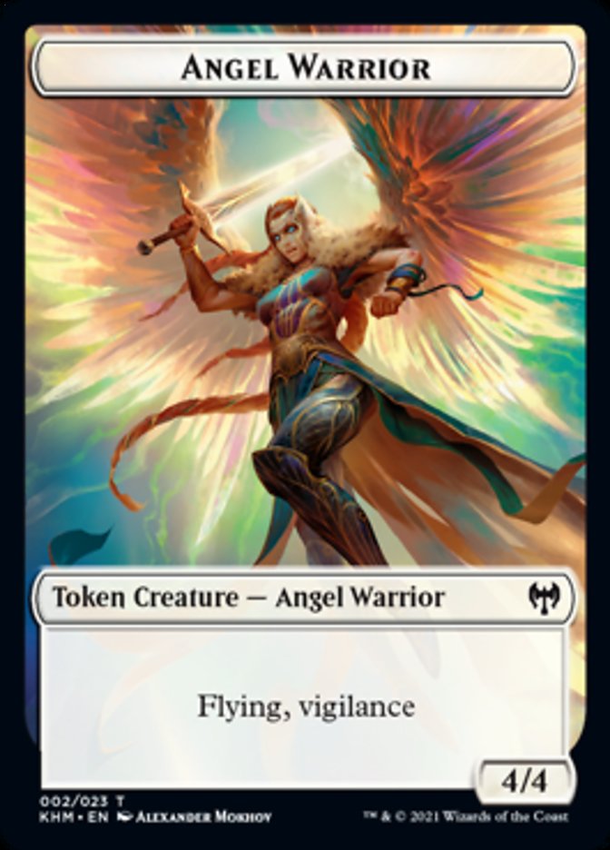 Angel Warrior Token [Kaldheim Tokens] | Tacoma Games