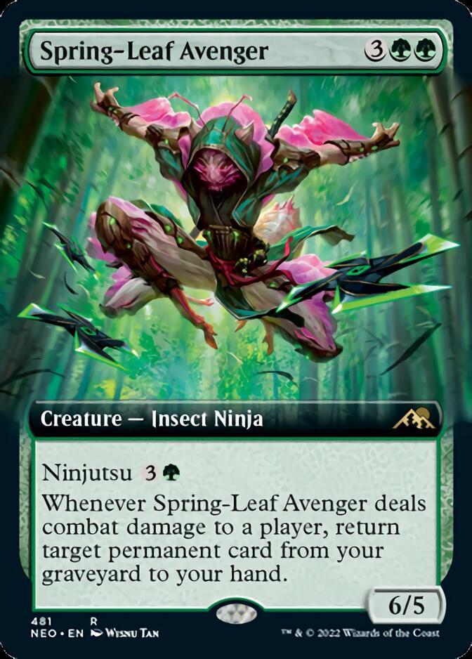 Spring-Leaf Avenger (Extended Art) [Kamigawa: Neon Dynasty] | Tacoma Games