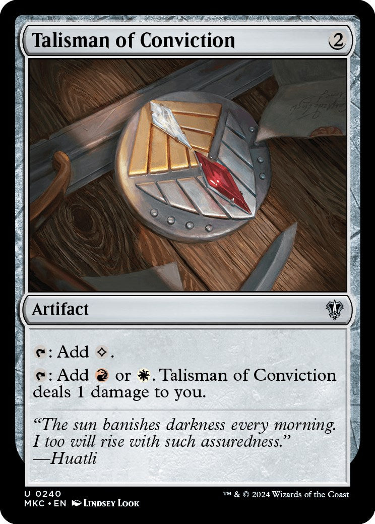 Talisman of Conviction [Murders at Karlov Manor Commander] | Tacoma Games