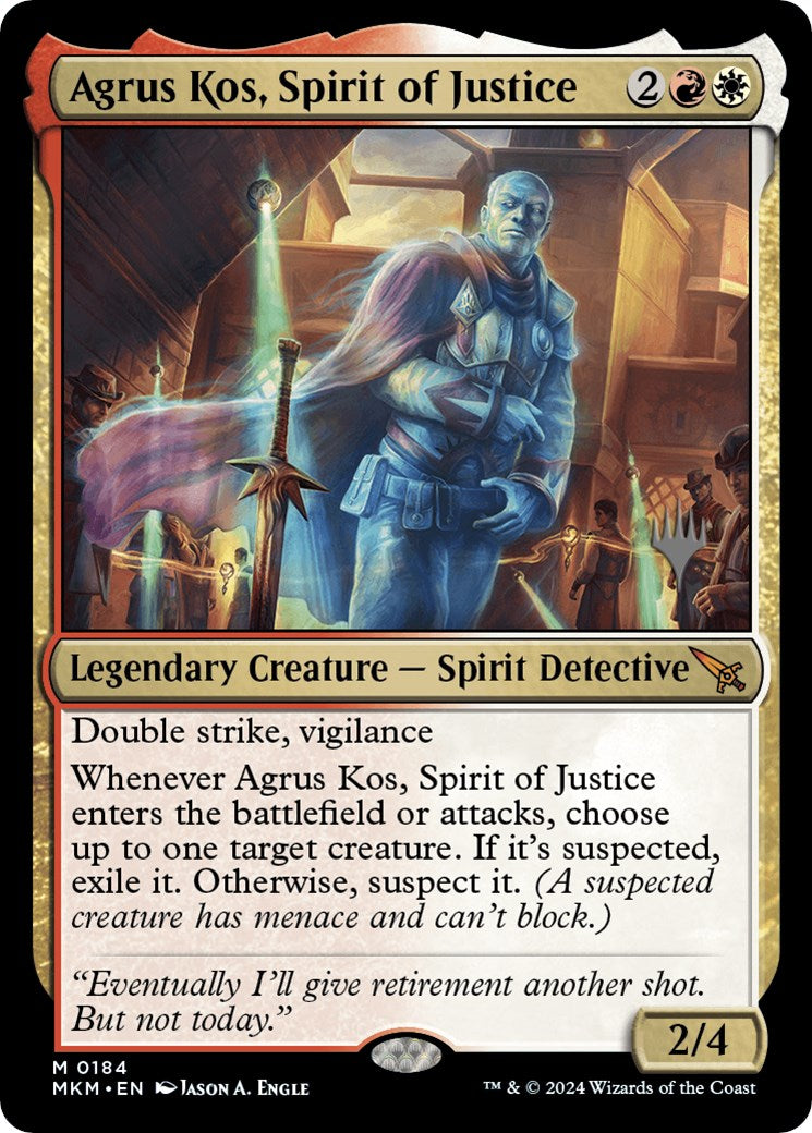 Agrus Kos, Spirit of Justice (Promo Pack) [Murders at Karlov Manor Promos] | Tacoma Games