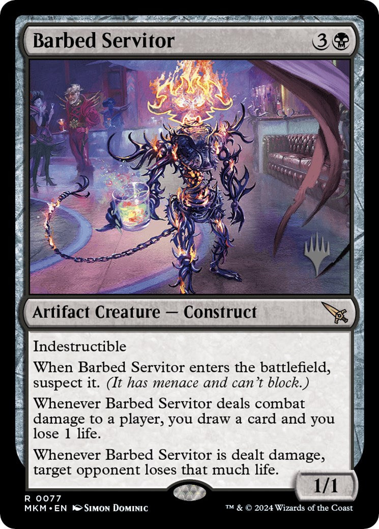 Barbed Servitor (Promo Pack) [Murders at Karlov Manor Promos] | Tacoma Games