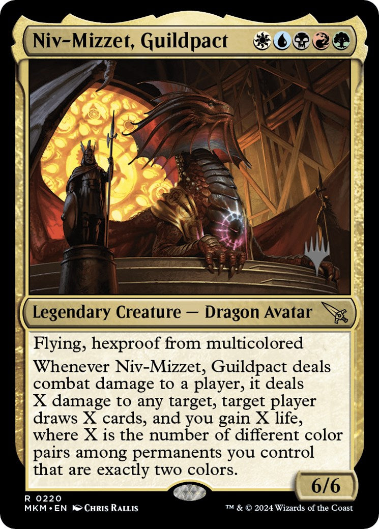 Niv-Mizzet, Guildpact (Promo Pack) [Murders at Karlov Manor Promos] | Tacoma Games
