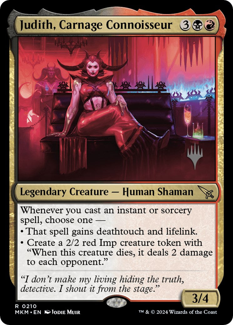 Judith, Carnage Connoisseur (Promo Pack) [Murders at Karlov Manor Promos] | Tacoma Games