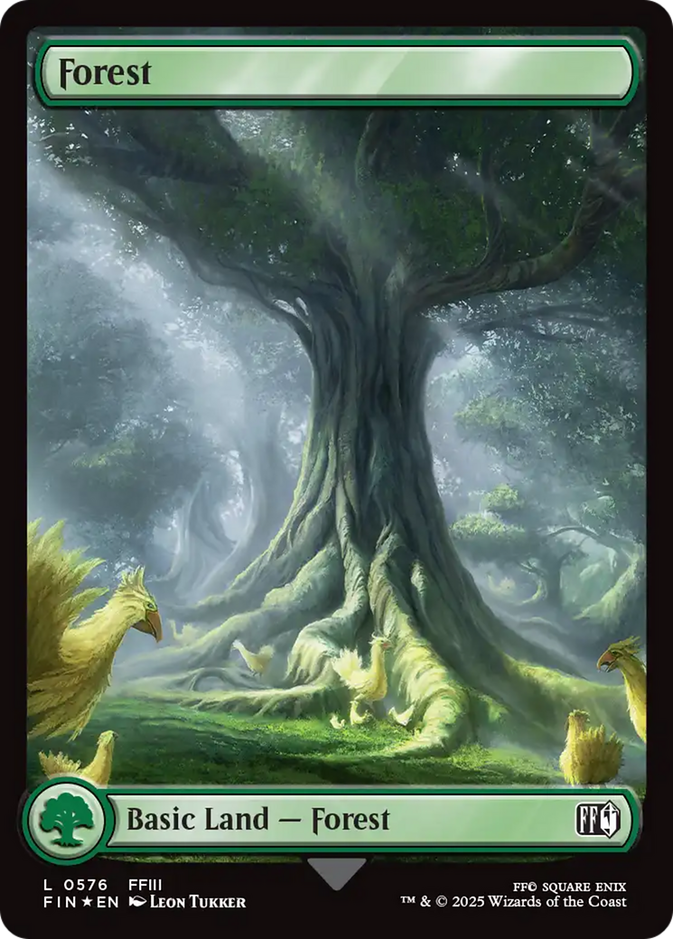 Forest (0576) (Surge Foil) [FINAL FANTASY] | Tacoma Games