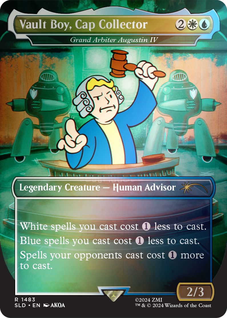 Vault Boy, Cap Collector - Grand Arbiter Augustin IV (Rainbow Foil) [Secret Lair Drop Series] | Tacoma Games