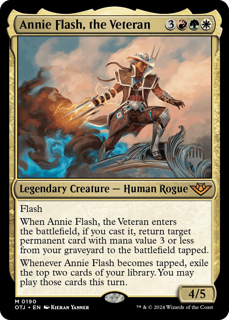 Annie Flash, the Veteran (Promo Pack) [Outlaws of Thunder Junction Promos] | Tacoma Games
