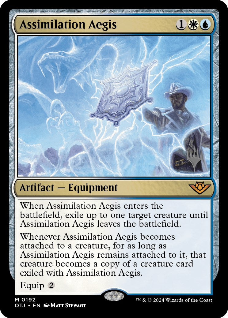 Assimilation Aegis (Promo Pack) [Outlaws of Thunder Junction Promos] | Tacoma Games
