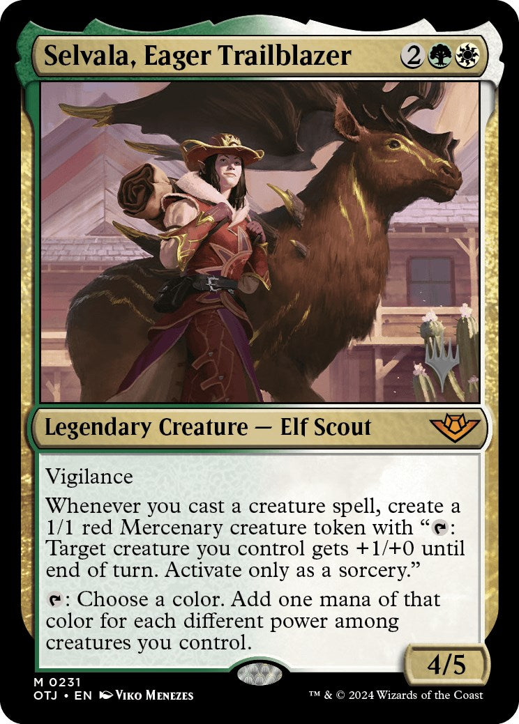 Selvala, Eager Trailblazer (Promo Pack) [Outlaws of Thunder Junction Promos] | Tacoma Games