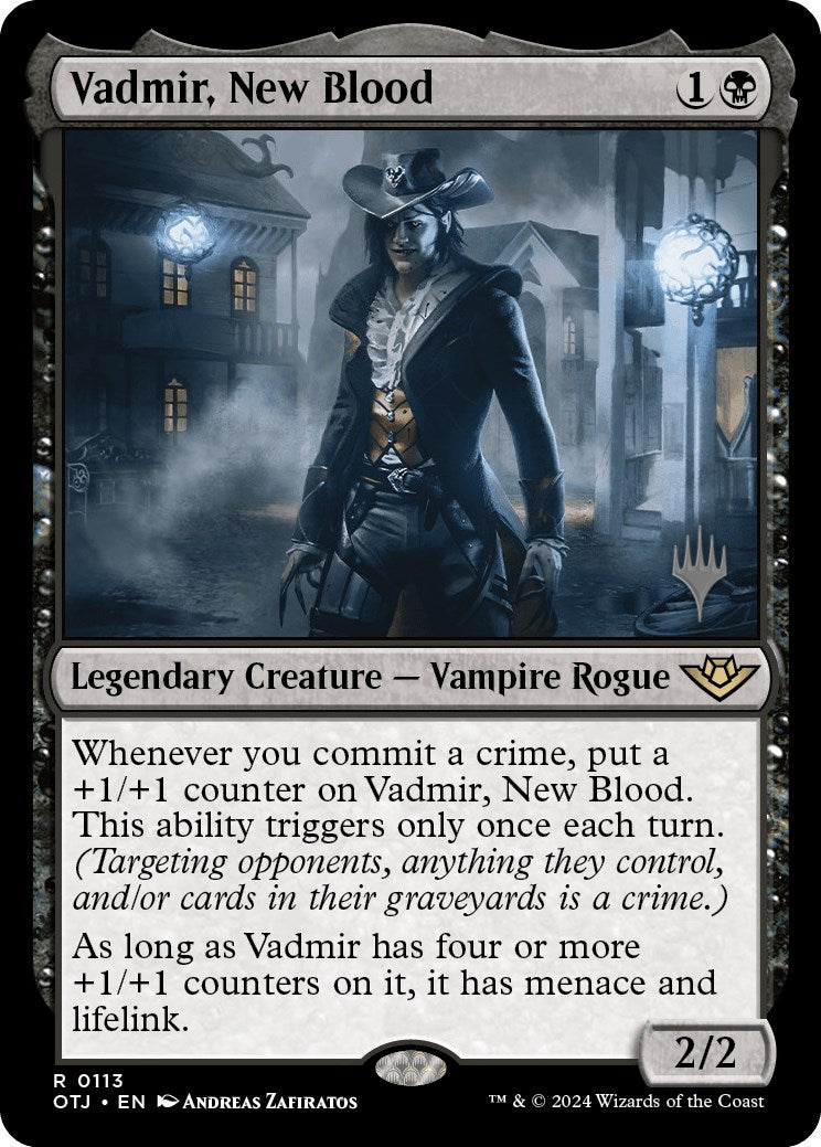 Vadmir, New Blood (Promo Pack) [Outlaws of Thunder Junction Promos] | Tacoma Games