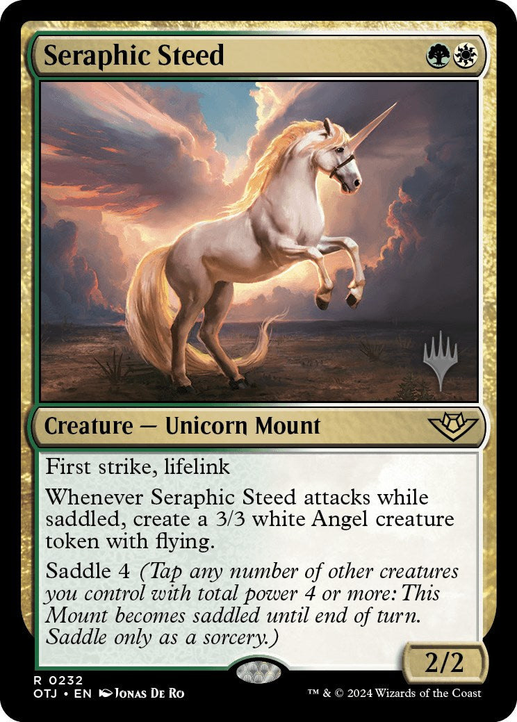 Seraphic Steed (Promo Pack) [Outlaws of Thunder Junction Promos] | Tacoma Games