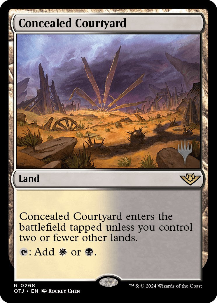 Concealed Courtyard (Promo Pack) [Outlaws of Thunder Junction Promos] | Tacoma Games