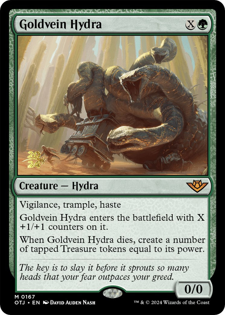 Goldvein Hydra [Outlaws of Thunder Junction Prerelease Promos] | Tacoma Games