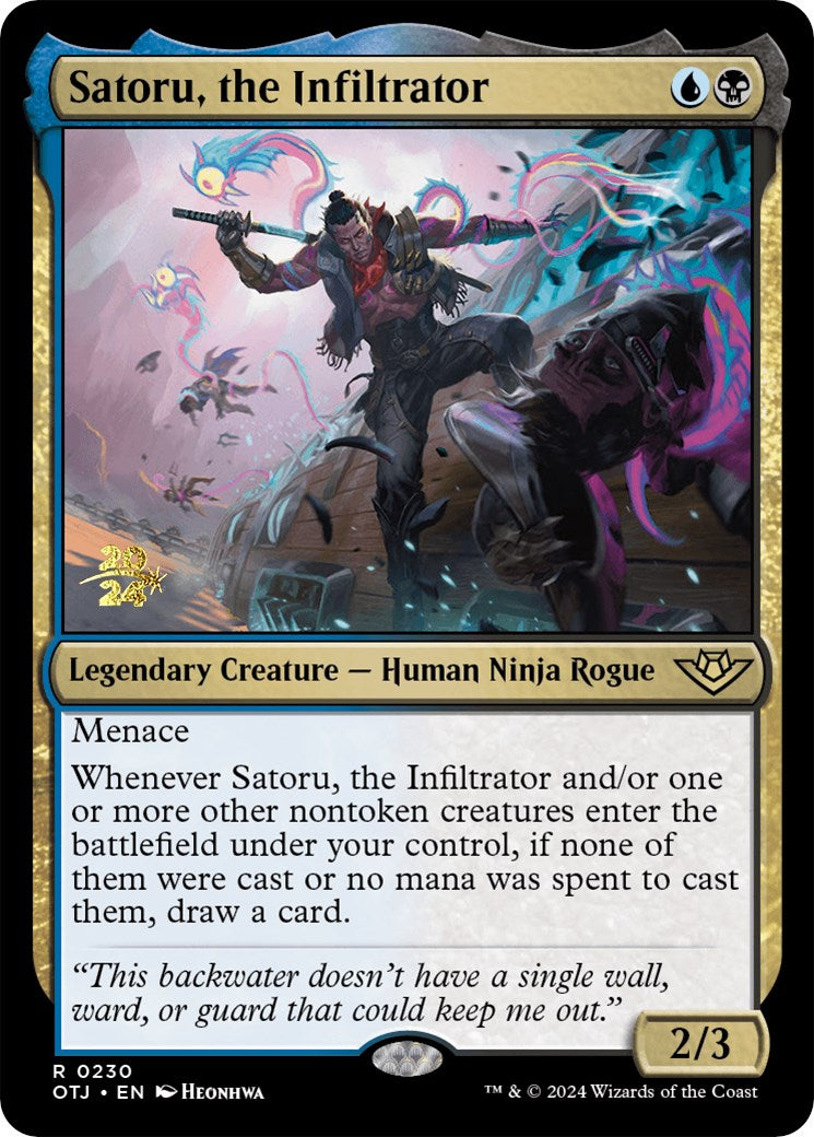 Satoru, the Infiltrator [Outlaws of Thunder Junction Prerelease Promos] | Tacoma Games