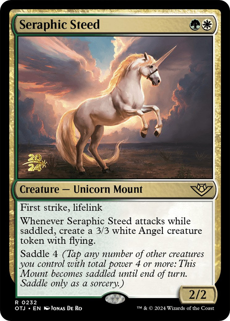 Seraphic Steed [Outlaws of Thunder Junction Prerelease Promos] | Tacoma Games