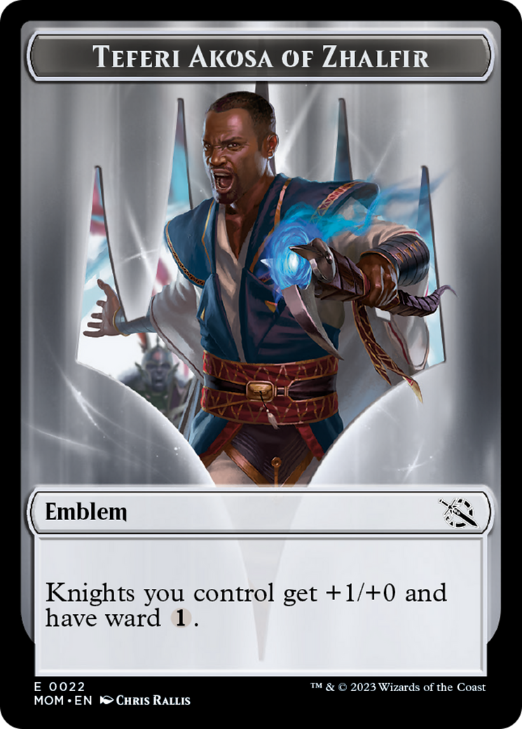 Teferi Akosa of Zhalfir Emblem [March of the Machine Tokens] | Tacoma Games