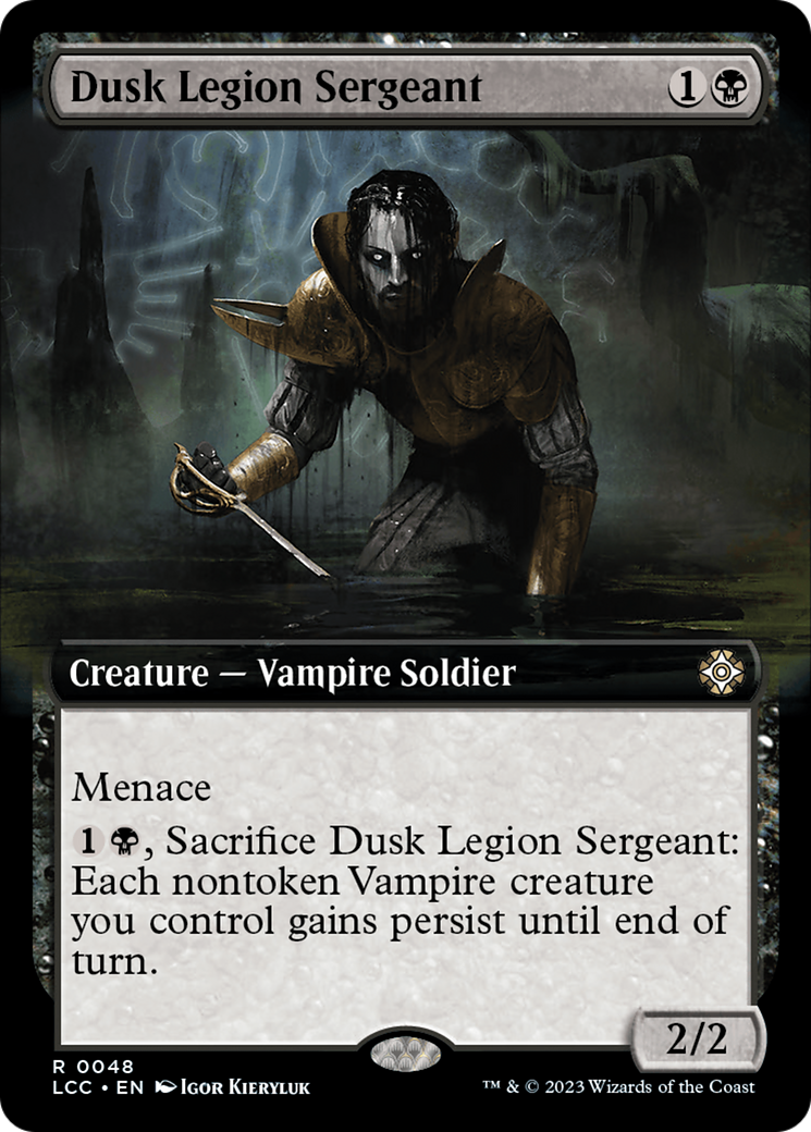 Dusk Legion Sergeant (Extended Art) [The Lost Caverns of Ixalan Commander] | Tacoma Games