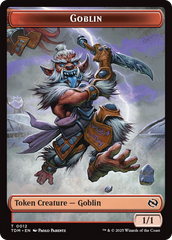 Goblin // Warrior Double-Sided Token [Tarkir: Dragonstorm Tokens] | Tacoma Games