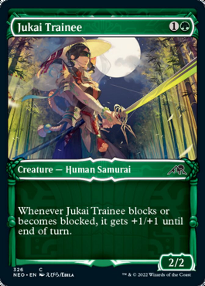 Jukai Trainee (Showcase Samurai) [Kamigawa: Neon Dynasty] | Tacoma Games