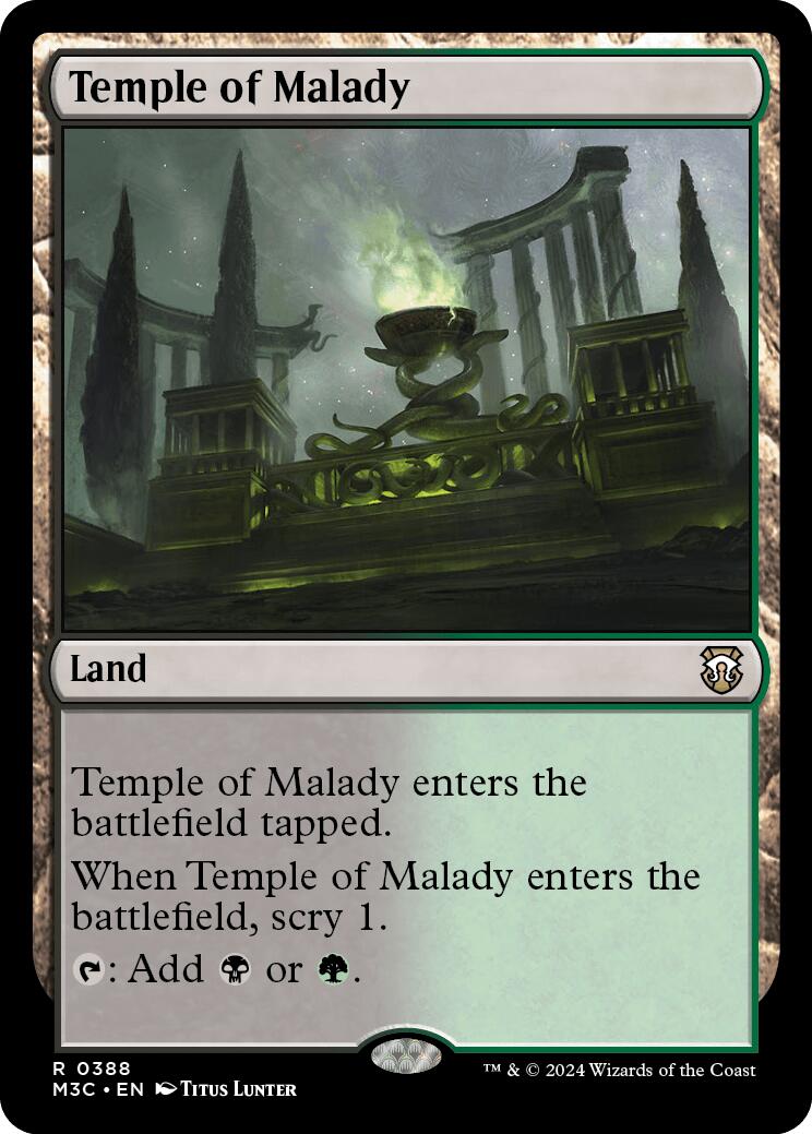 Temple of Malady [Modern Horizons 3 Commander] | Tacoma Games