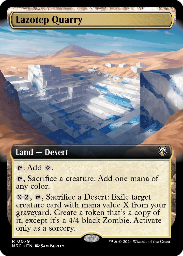 Lazotep Quarry (Extended Art) (Ripple Foil) [Modern Horizons 3 Commander] | Tacoma Games