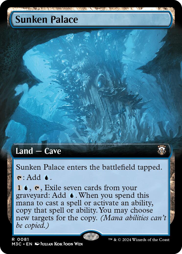 Sunken Palace (Extended Art) (Ripple Foil) [Modern Horizons 3 Commander] | Tacoma Games