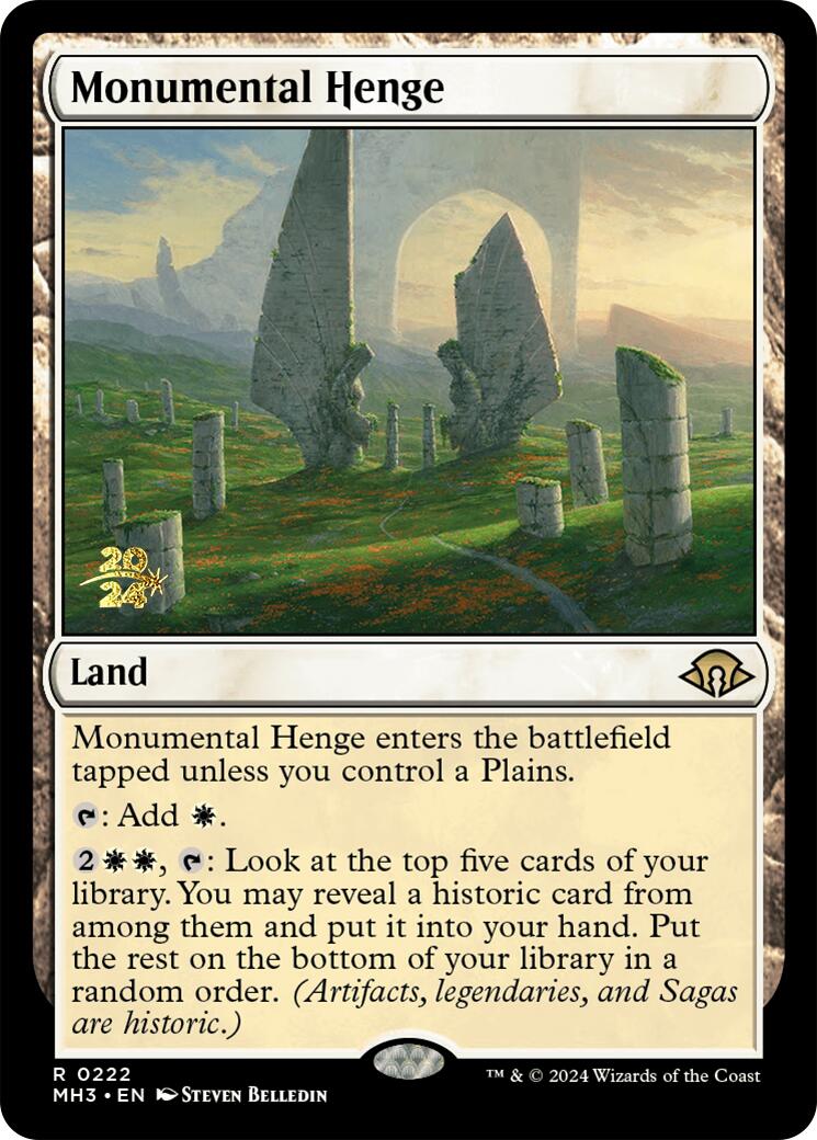 Monumental Henge [Modern Horizons 3 Prerelease Promos] | Tacoma Games