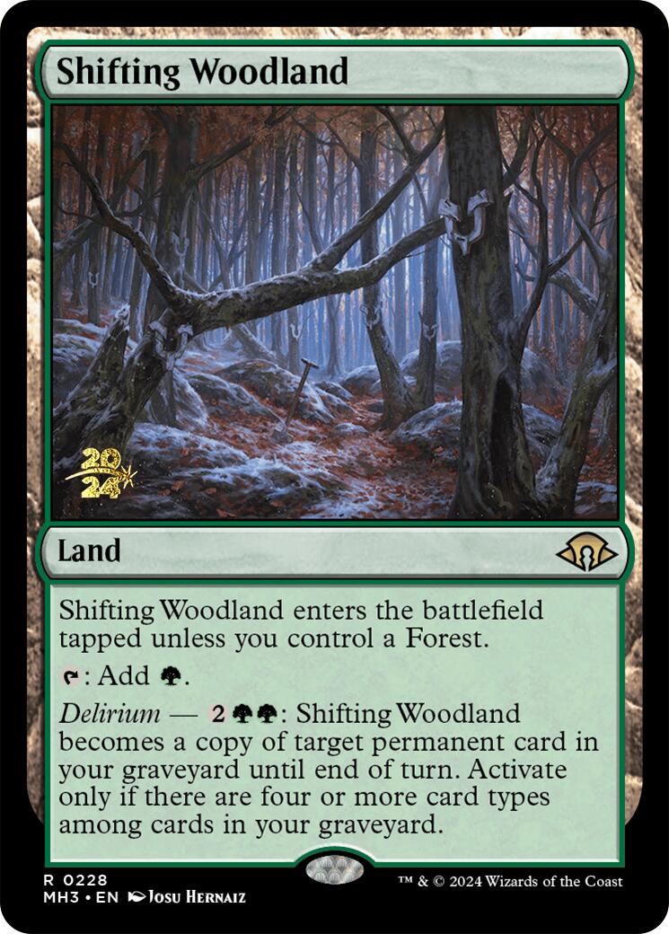Shifting Woodland [Modern Horizons 3 Prerelease Promos] | Tacoma Games
