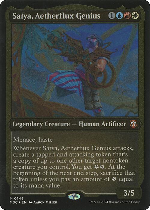 Satya, Aetherflux Genius (Display Commander) [Modern Horizons 3 Commander] | Tacoma Games