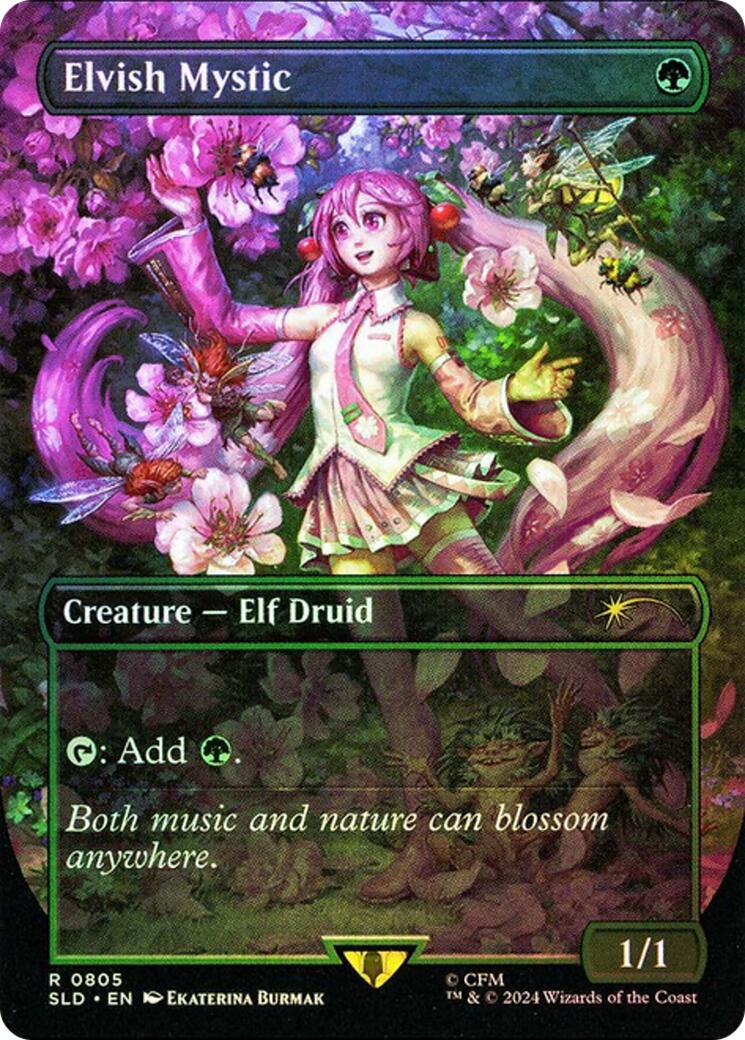 Elvish Mystic (0805 - Japanese Rainbow Foil) [Secret Lair Drop Series] | Tacoma Games