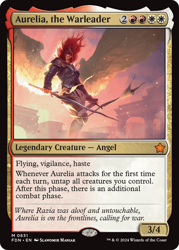 Aurelia, the Warleader [Foundations] | Tacoma Games