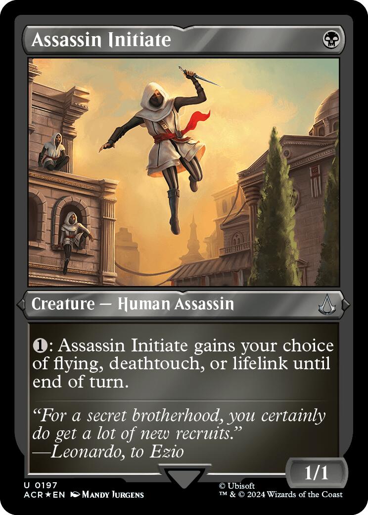 Assassin Initiate (Foil Etched) [Assassin's Creed] | Tacoma Games