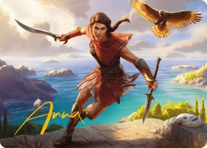 Kassandra, Eagle Bearer Art Card (Gold-Stamped Signature) [Assassin's Creed Art Series] | Tacoma Games