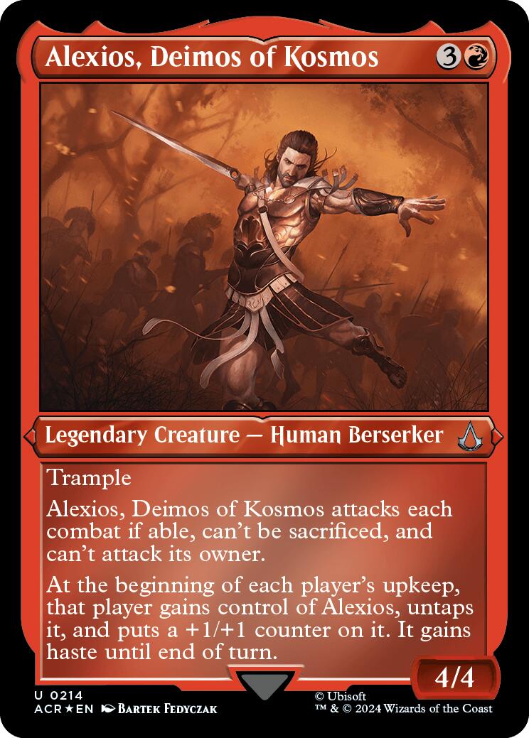 Alexios, Deimos of Kosmos (Foil Etched) [Assassin's Creed] | Tacoma Games