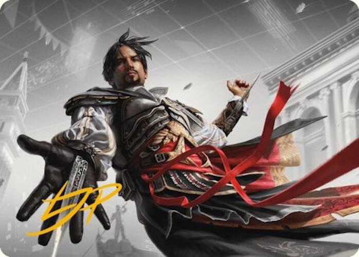 Ezio Auditore da Firenze Art Card (Gold-Stamped Signature) [Assassin's Creed Art Series] | Tacoma Games