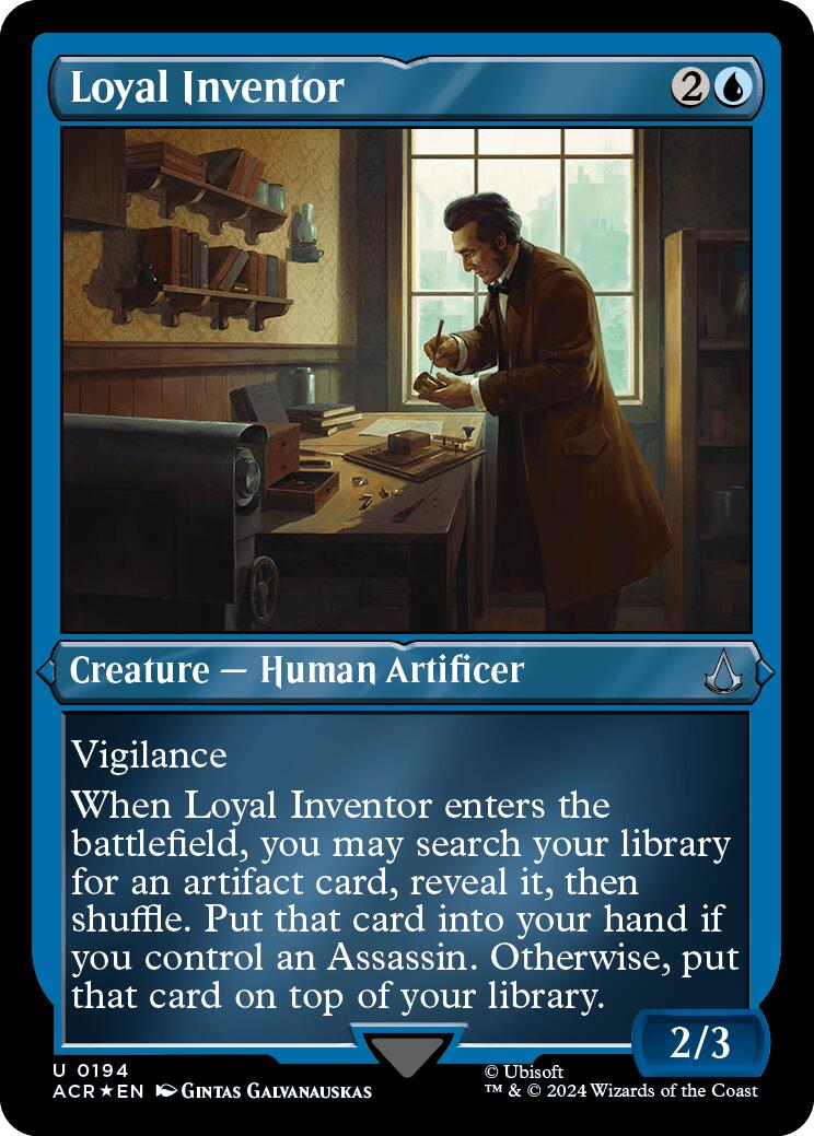 Loyal Inventor (Foil Etched) [Assassin's Creed] | Tacoma Games