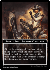 Bounty: Lyssa, Sterling Collector // Bounty Rules Double-Sided Token [Outlaws of Thunder Junction Commander Tokens] | Tacoma Games