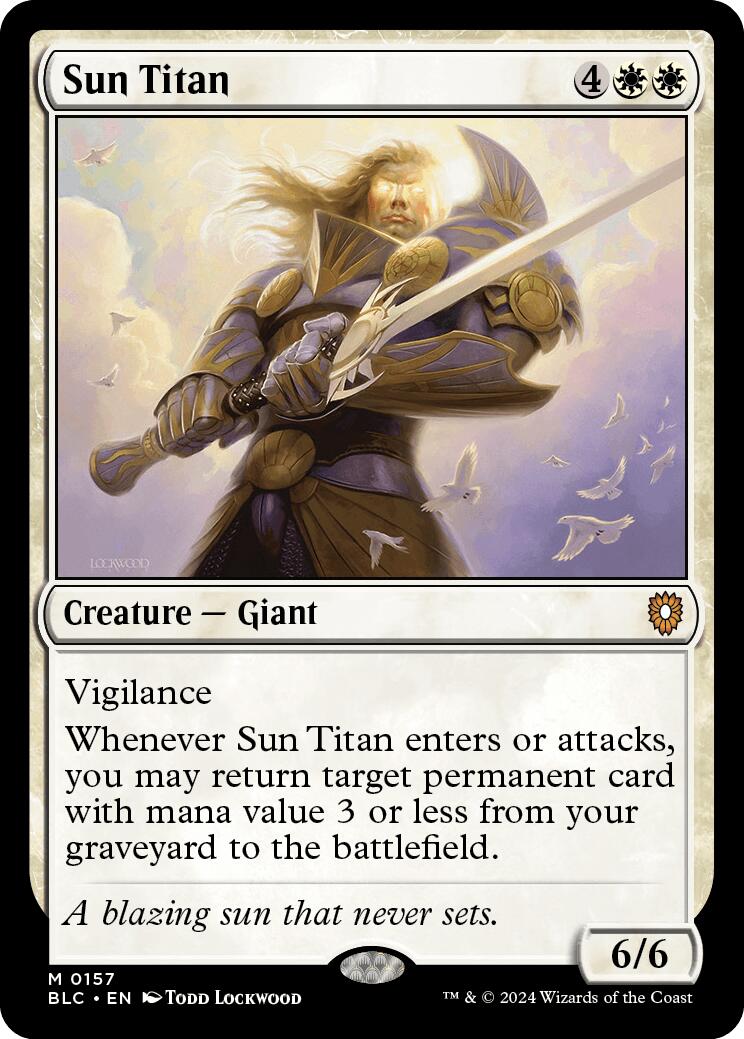 Sun Titan [Bloomburrow Commander] | Tacoma Games