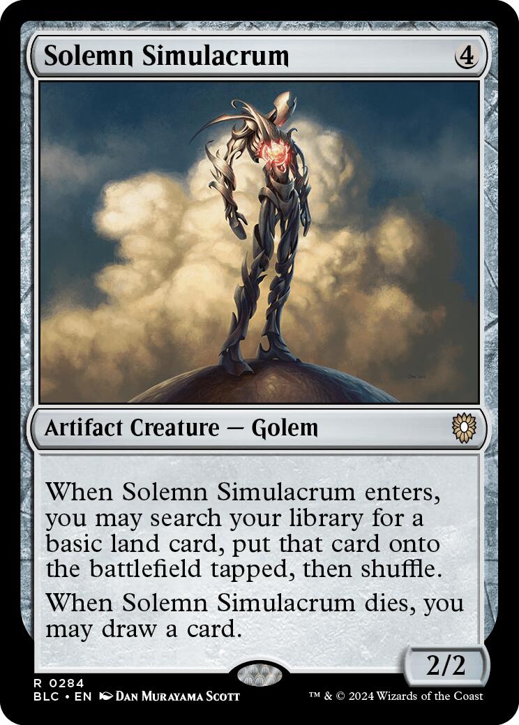 Solemn Simulacrum [Bloomburrow Commander] | Tacoma Games