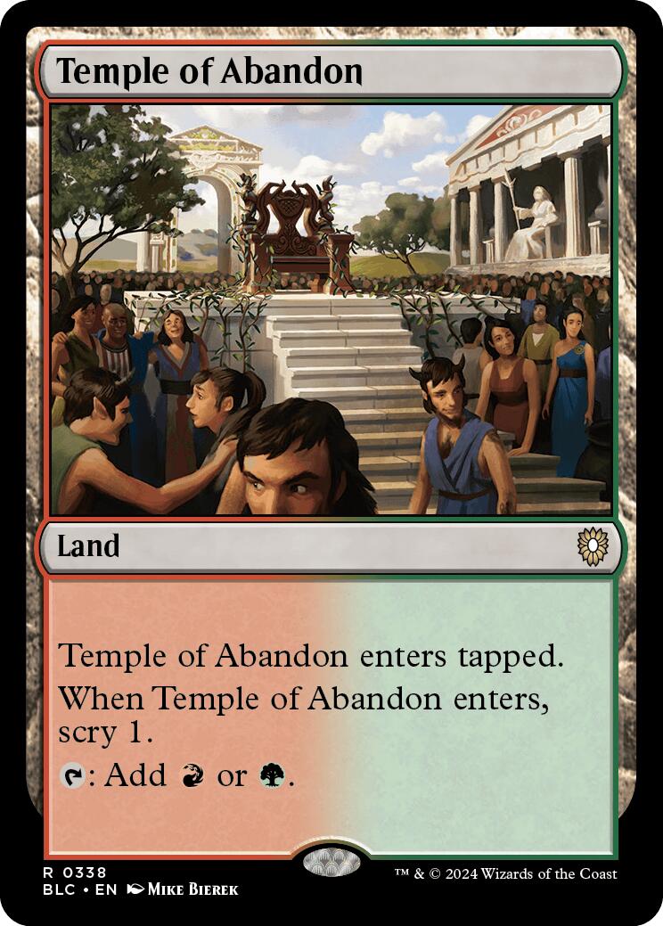 Temple of Abandon [Bloomburrow Commander] | Tacoma Games