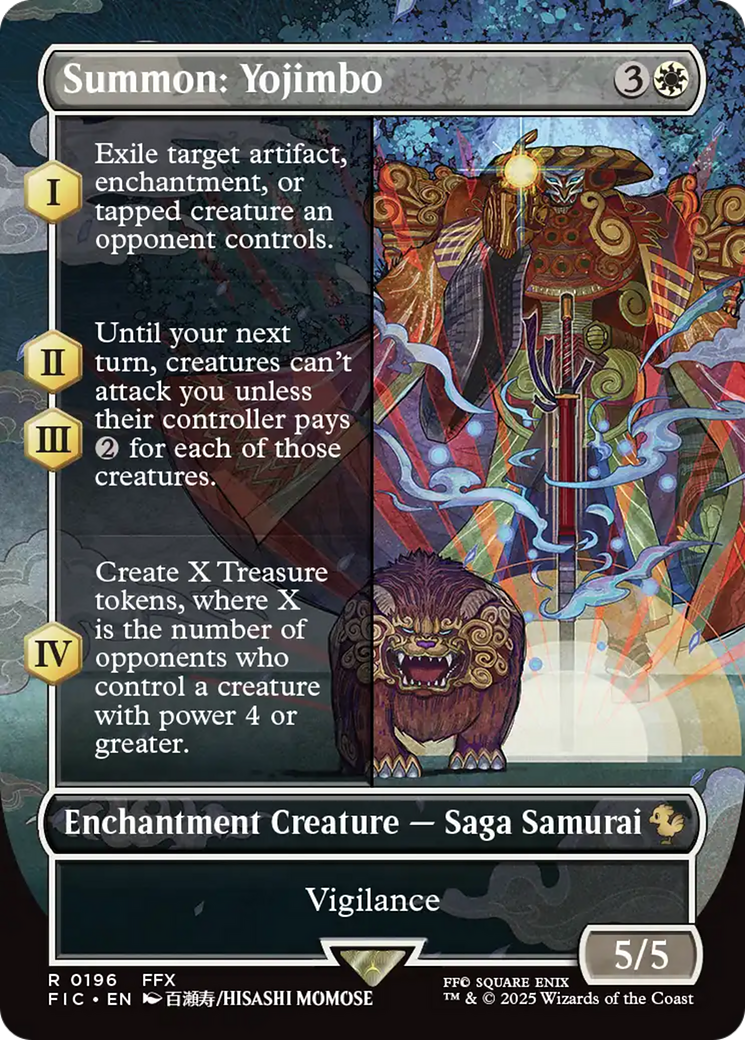 Summon: Yojimbo (Borderless) [FINAL FANTASY Commander] | Tacoma Games