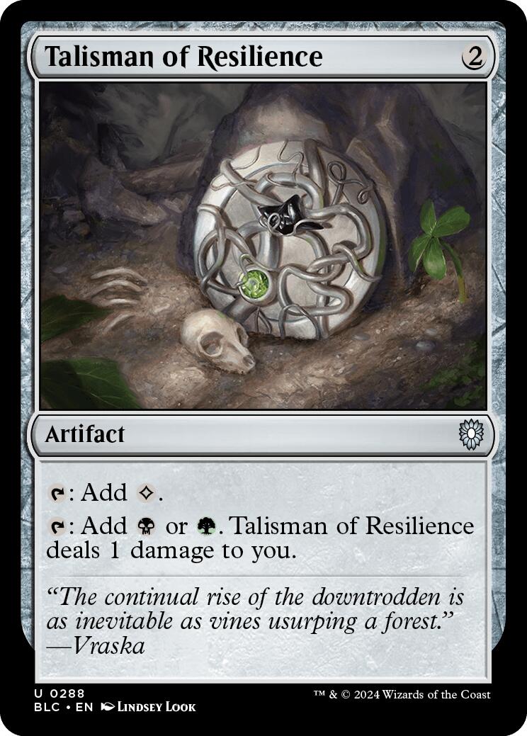 Talisman of Resilience [Bloomburrow Commander] | Tacoma Games
