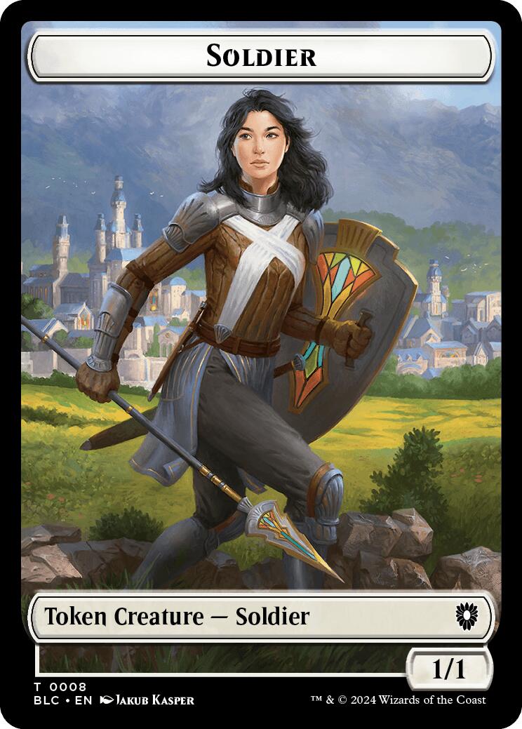 Soldier // Citizen Double-Sided Token [Bloomburrow Commander Tokens] | Tacoma Games