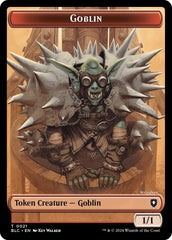 Goblin // Thopter Double-Sided Token [Bloomburrow Commander Tokens] | Tacoma Games