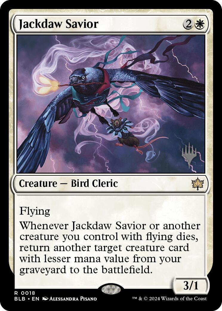 Jackdaw Savior (Promo Pack) [Bloomburrow Promos] | Tacoma Games